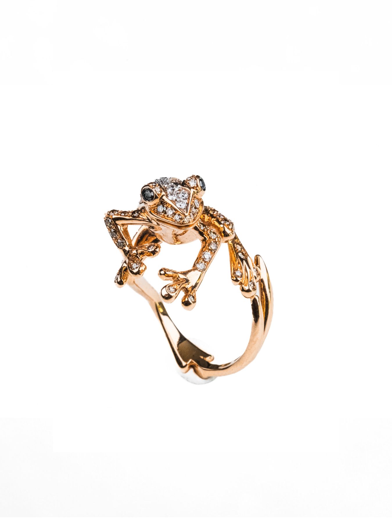 Anello rana minimal incassata